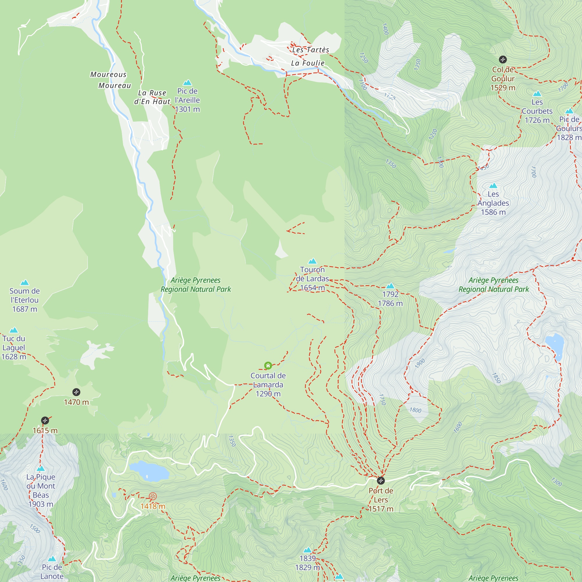 Cabane de Rose map