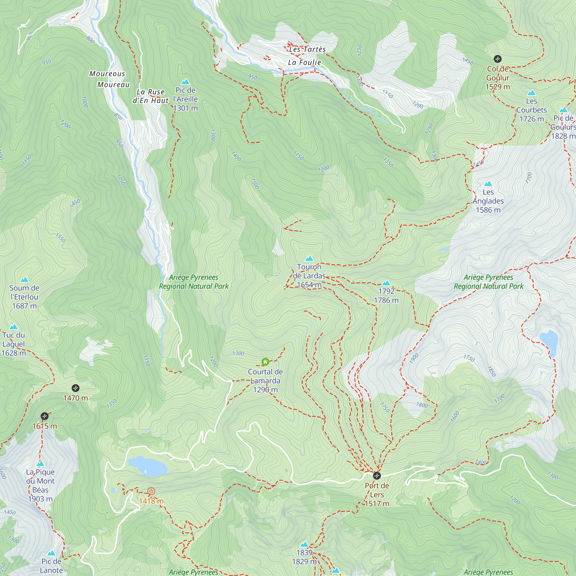 Cabane de Rose map