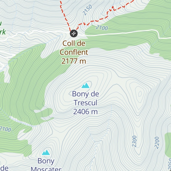 Map of Bony de Trescul
