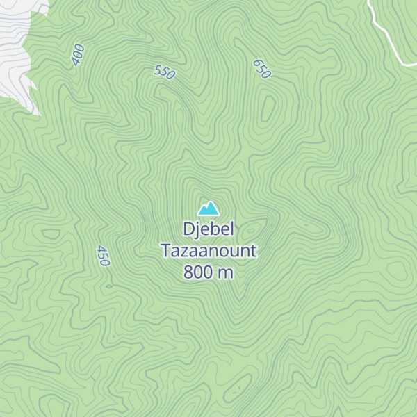 Map of Djebel Tazaanount
