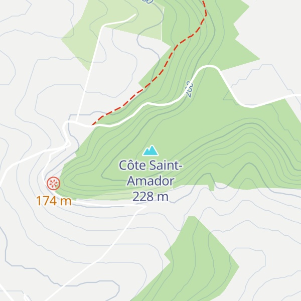 Map of Côte Saint-Amador