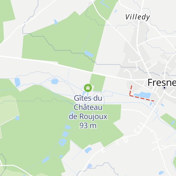 Map of Gîtes du Château de Roujoux