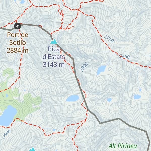 Map of Pic Rodó de Canalbona