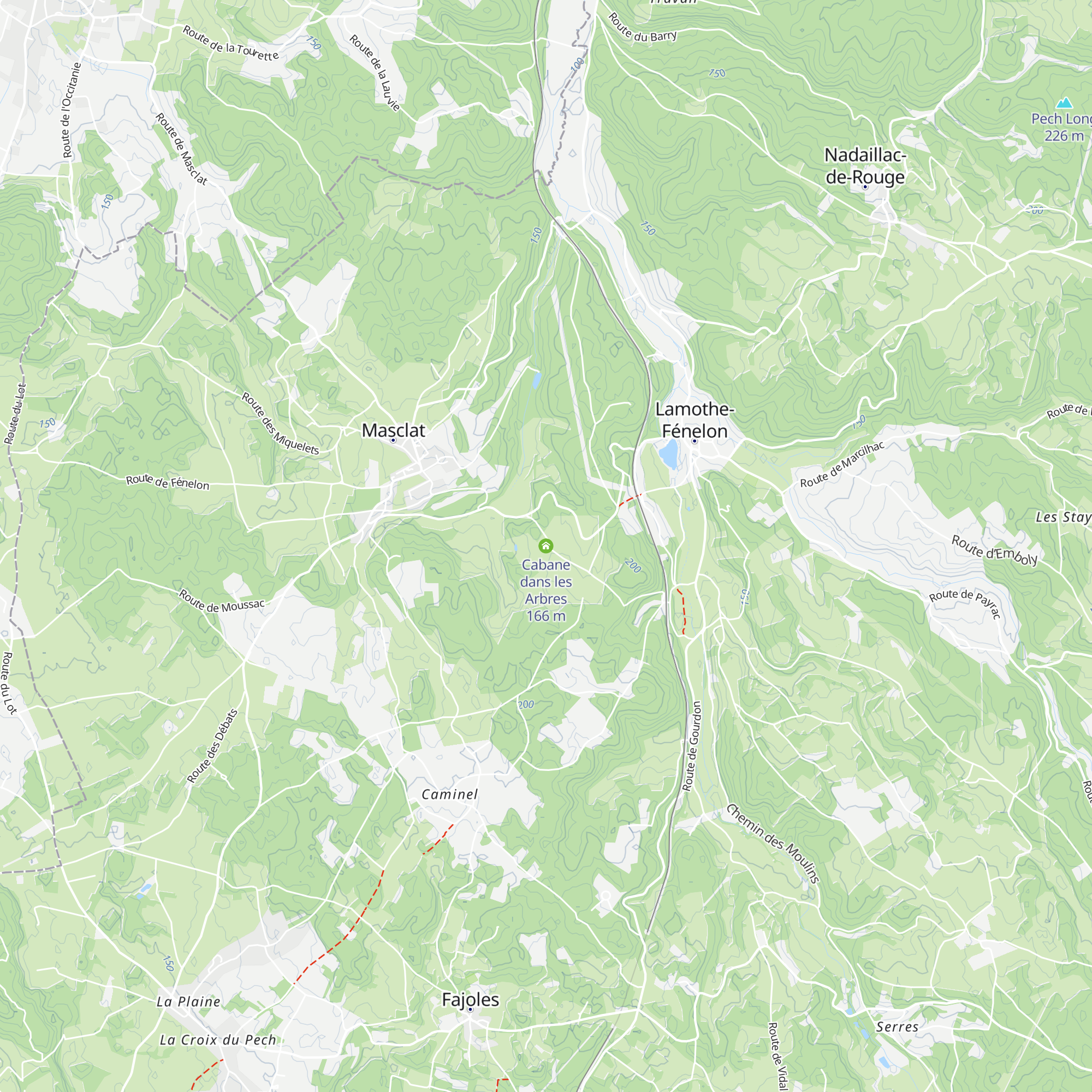 Cabane dans les Arbres map