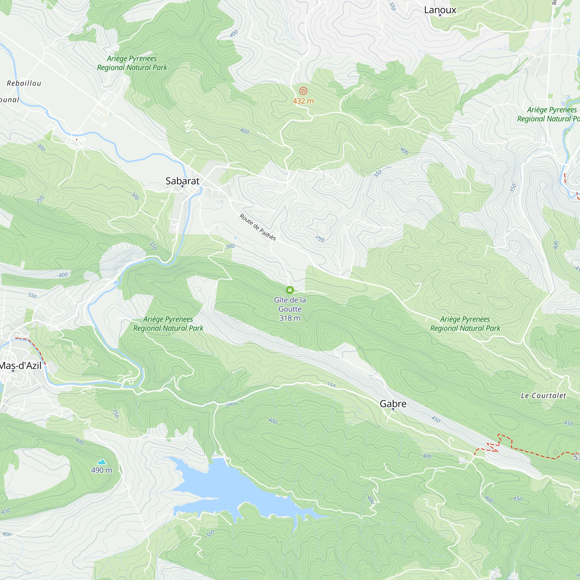 Gîte de la Goutte map