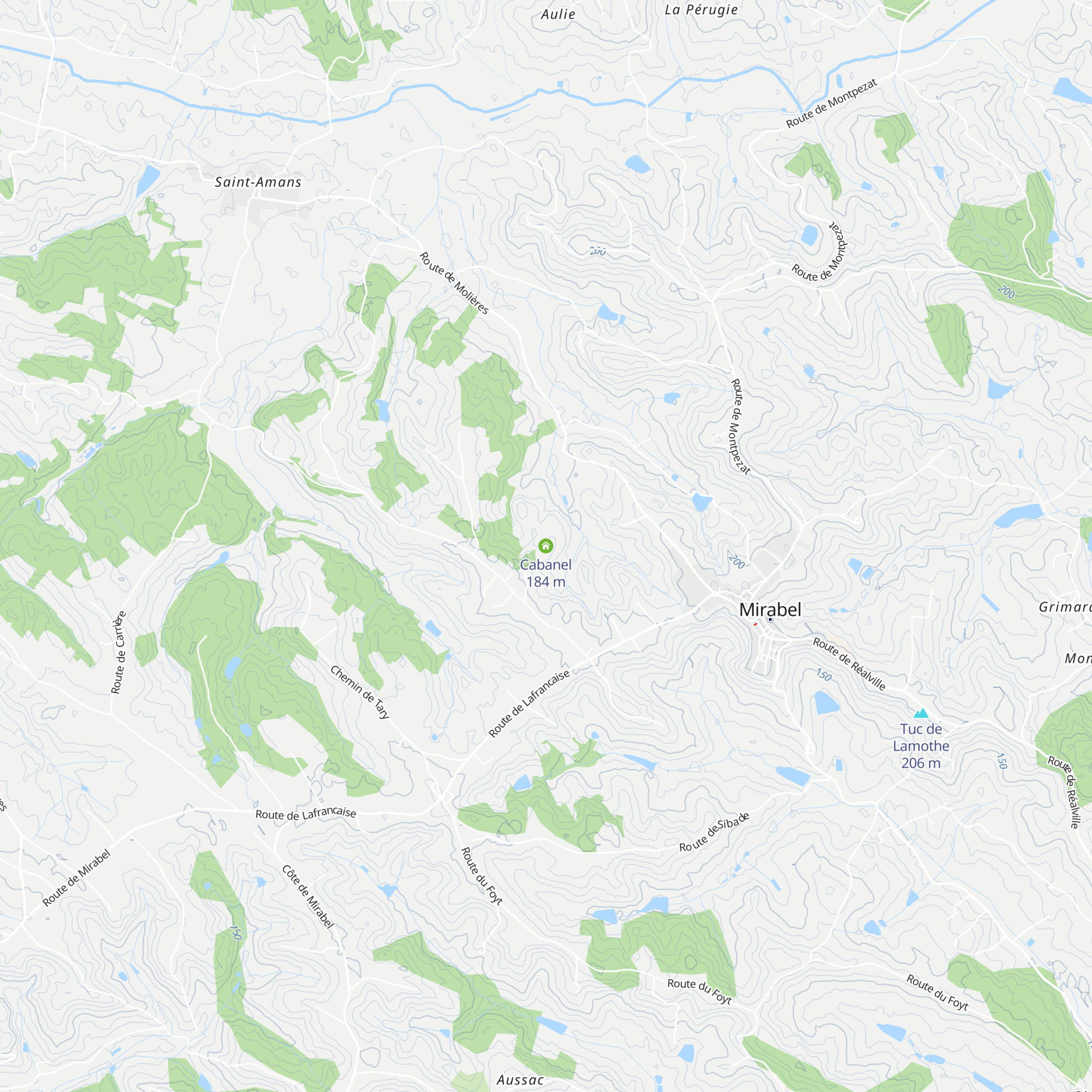 Cabanel map