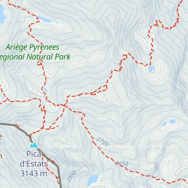 Map of Pic du Montcalm
