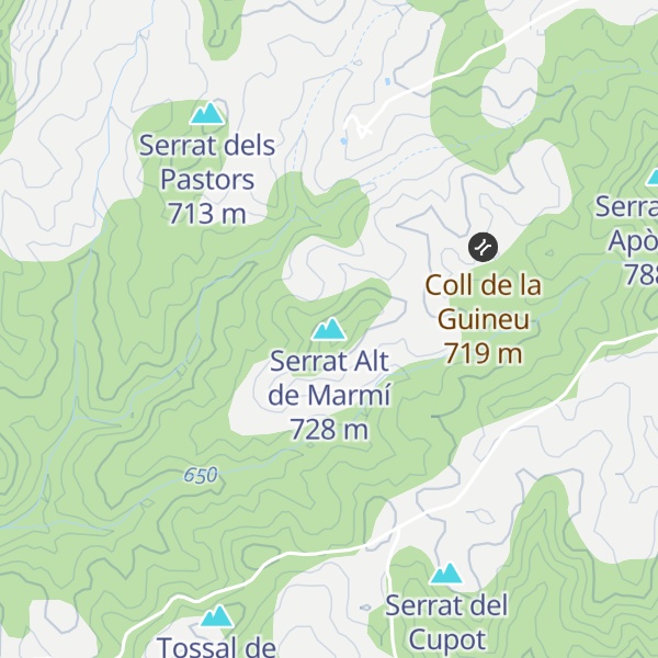 Map of Serrat Alt de Marmí