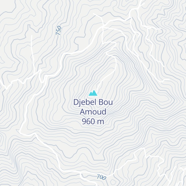 Map of Djebel Bou Amoud