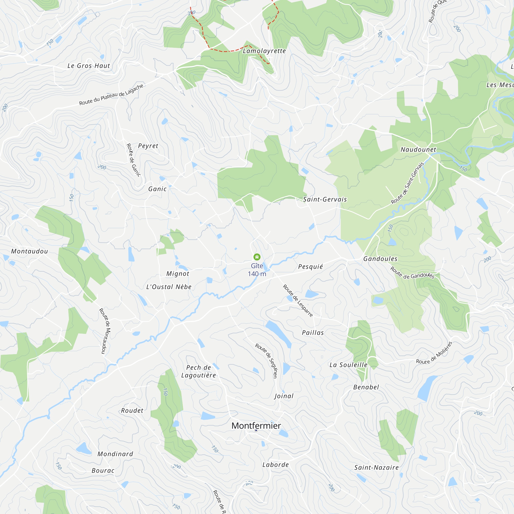 Gîte map
