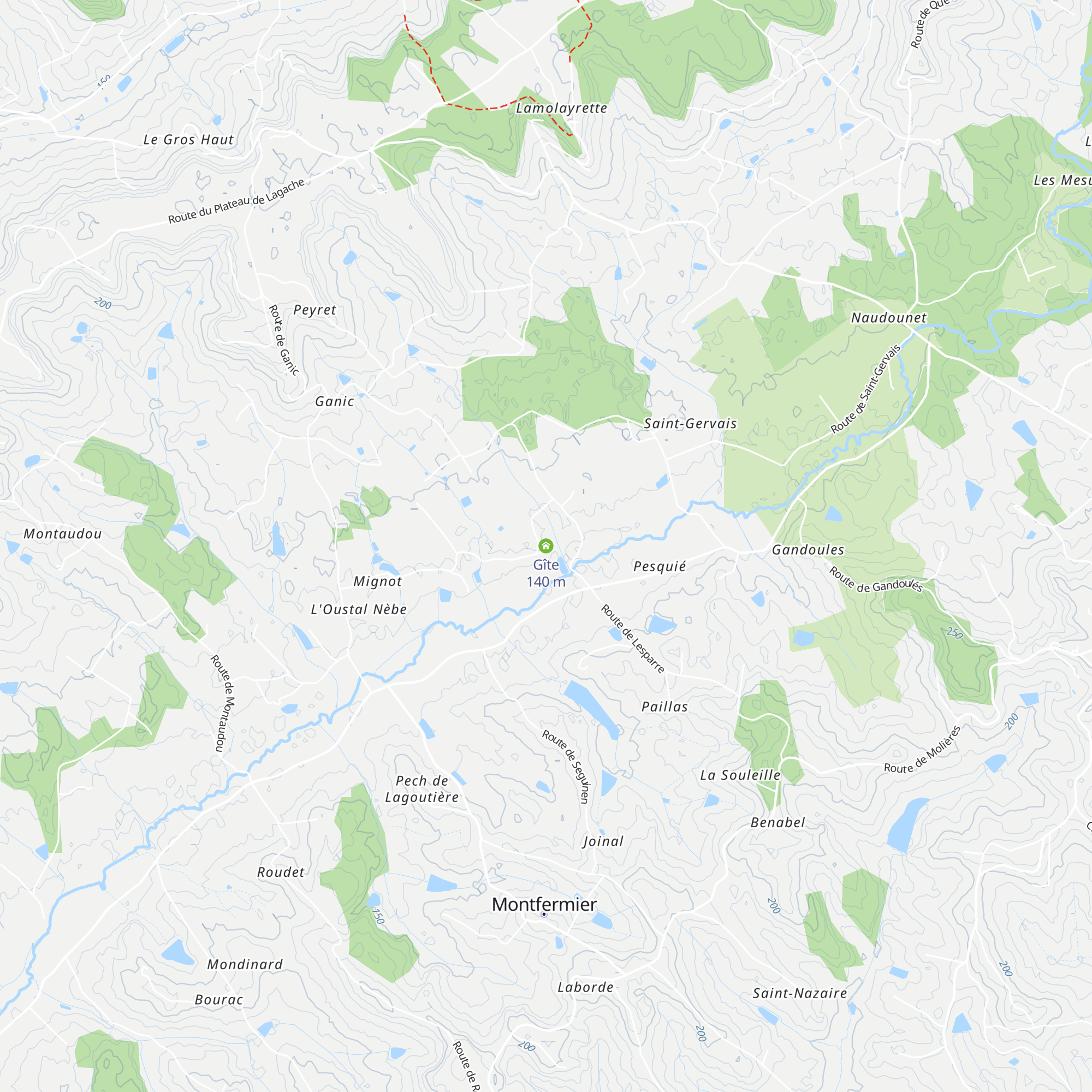 Gîte map