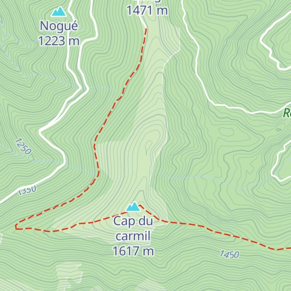 Map of Pic de Fontfrède
