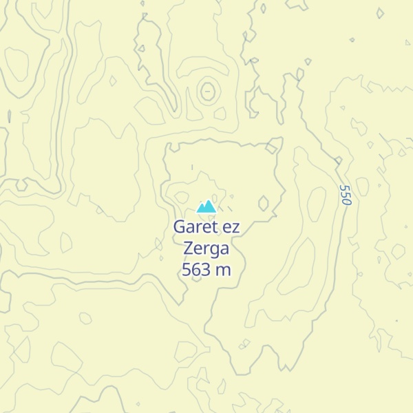Map of Garet ez Zerga