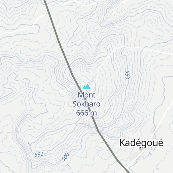 Map of Mont Sokbaro
