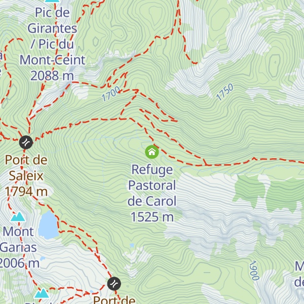Map of Refuge Pastoral de Carol