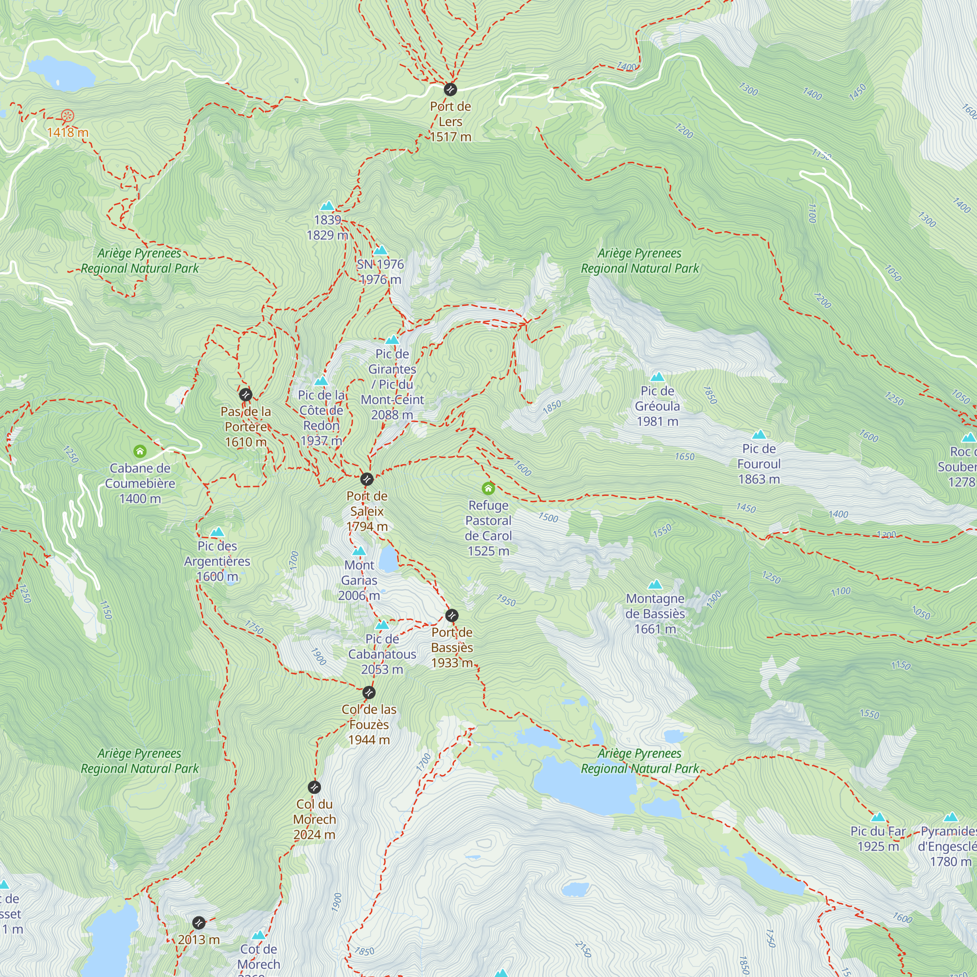 Refuge Pastoral de Carol map
