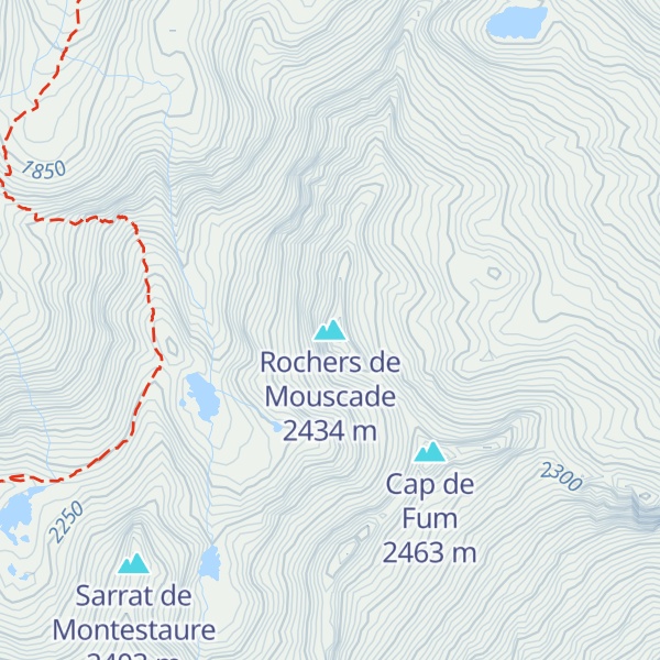 Map of Rochers de Mouscade