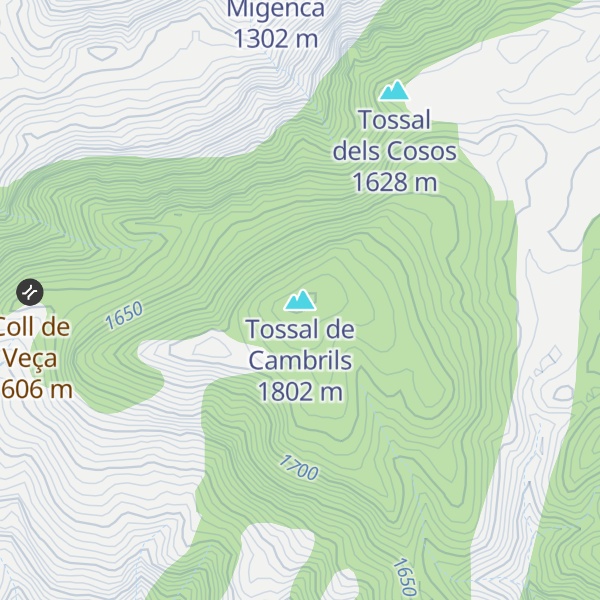 Map of Tossal de Cambrils