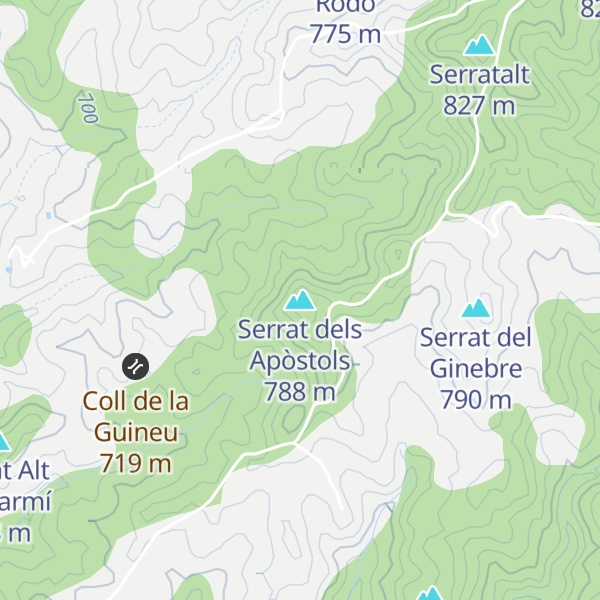 Map of Serrat dels Apòstols