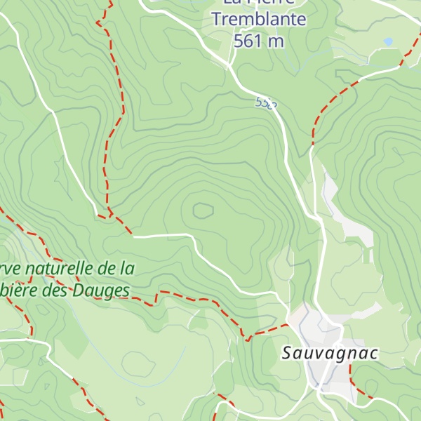 Map of Puy de Guet