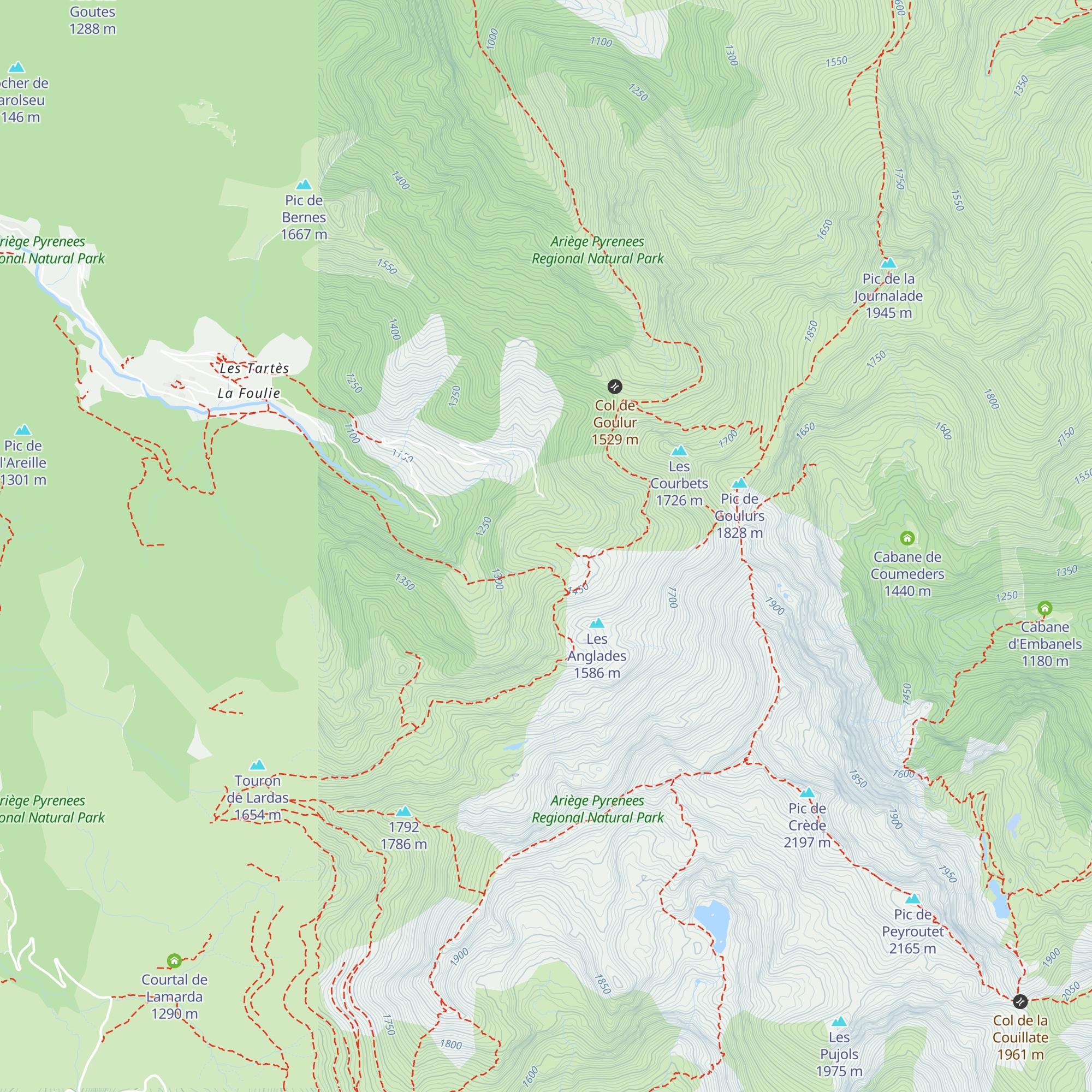 Cabanes de Goutets - Trois Seigneurs map