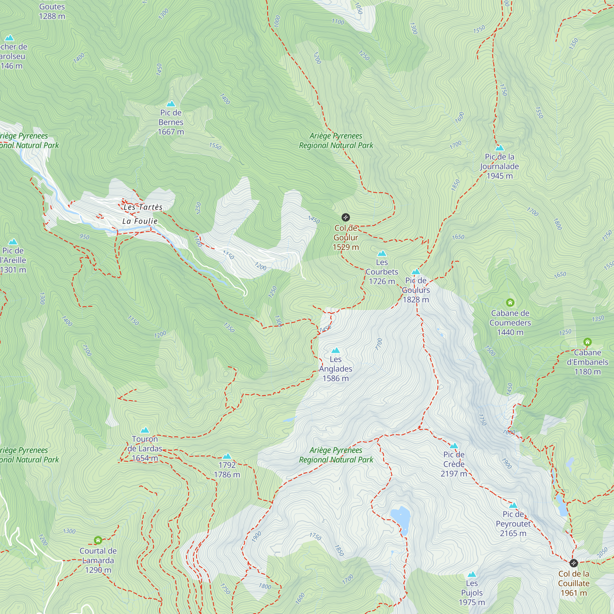 Cabanes de Goutets - Trois Seigneurs map