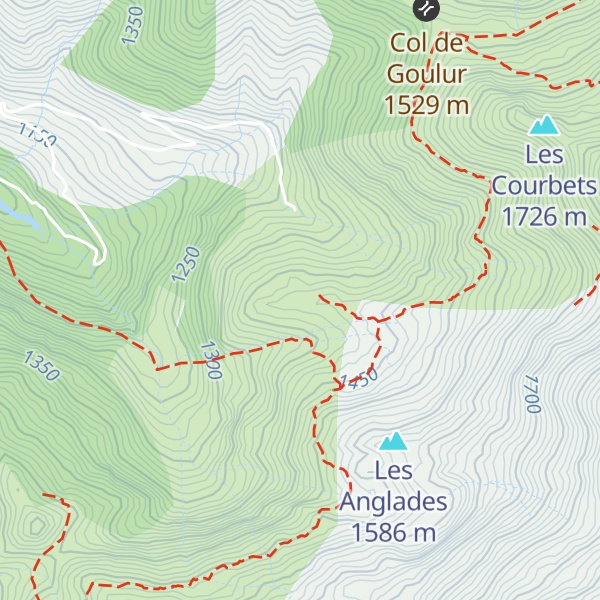 Map of Cabanes de Goutets - Trois Seigneurs