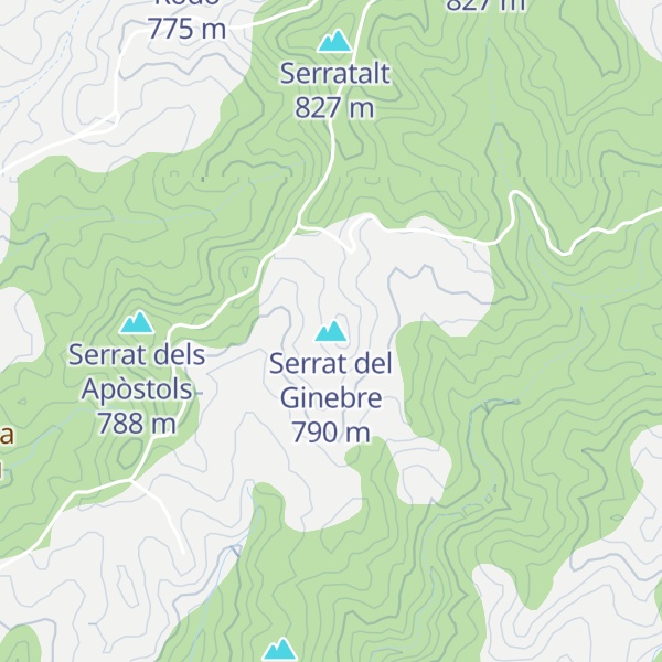 Map of Serrat del Ginebre