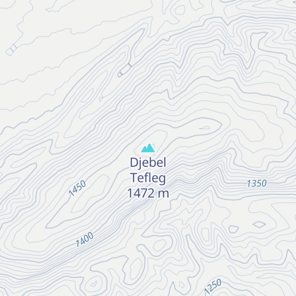 Map of Djebel Tefleg