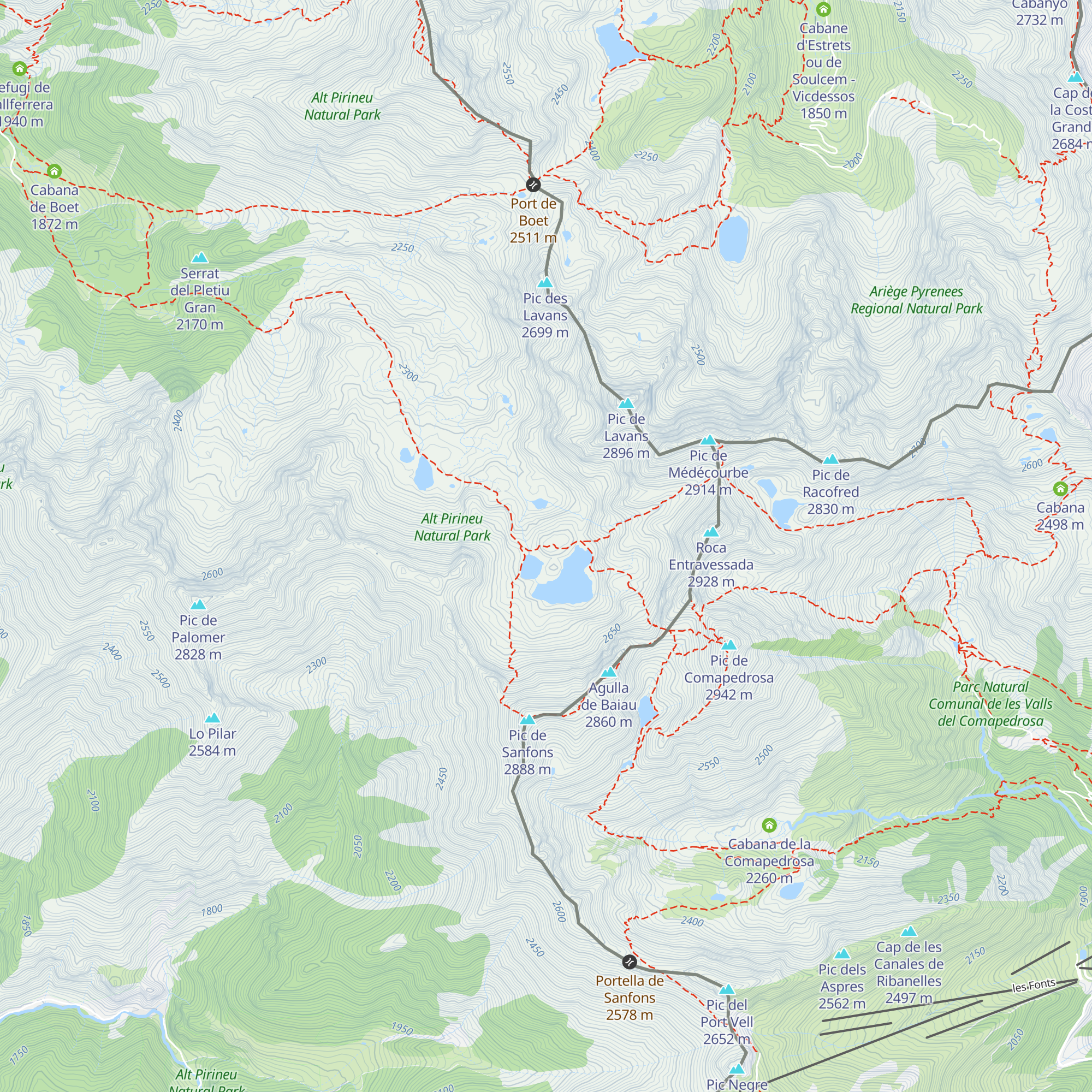Refugi Baiau "Josep Maria Montfort" map