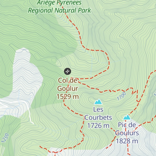 Map of Cabane Col de Goulurs