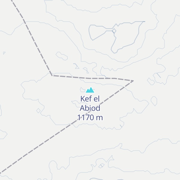 Map of Kef el Abiod