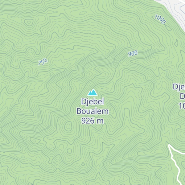 Map of Djebel Boualem