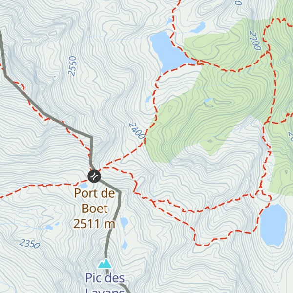 Map of Cabane de la Soucarrane