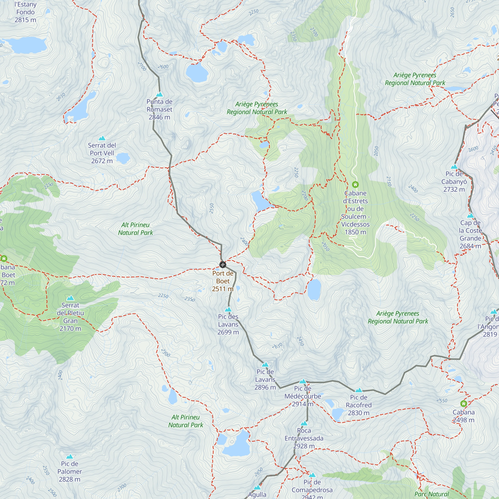 Cabane de la Soucarrane map