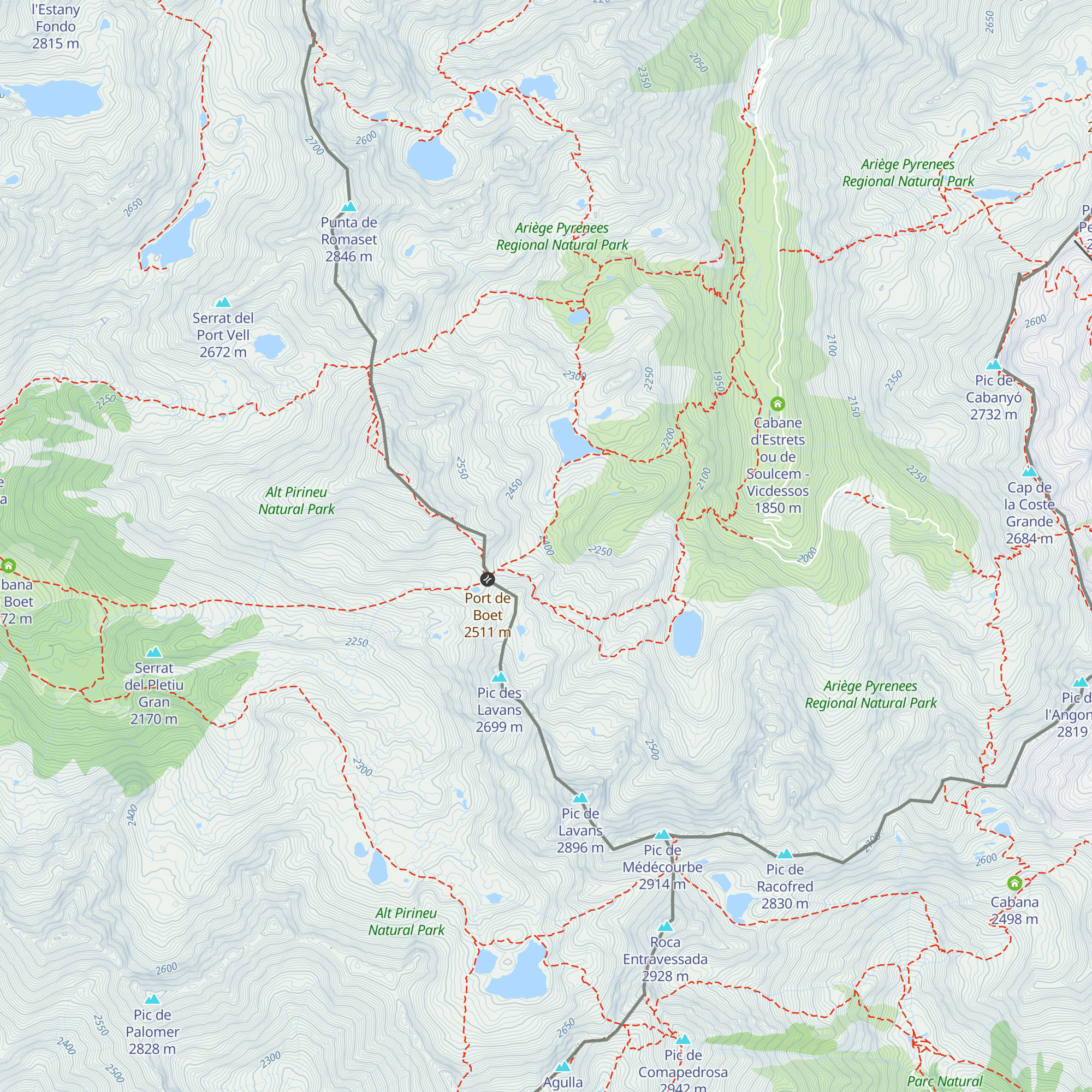 Cabane de la Soucarrane map