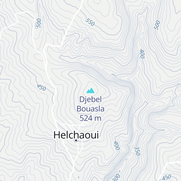 Map of Djebel Bouasla