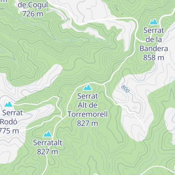 Map of Serrat Alt de Torremorell