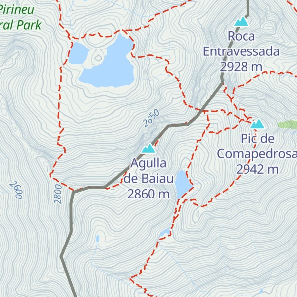 Map of Agulla de Baiau