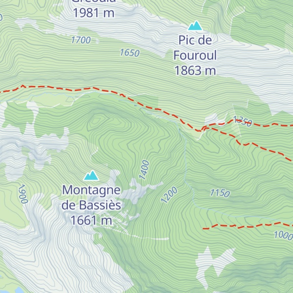 Map of Cabane forestiere du col de Crouzette - Vicdessos