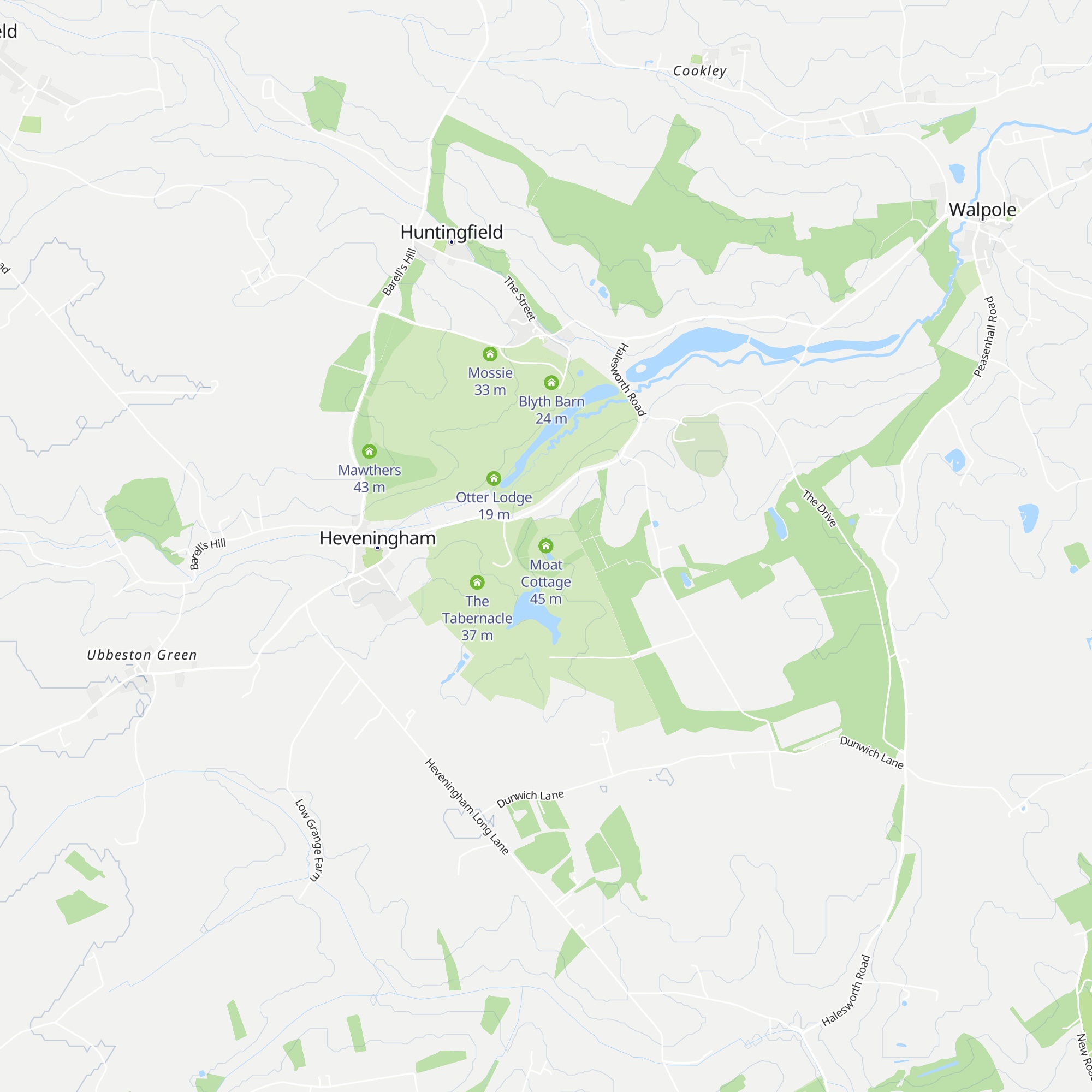 Moat Cottage map