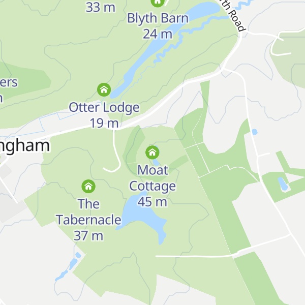 Map of Moat Cottage