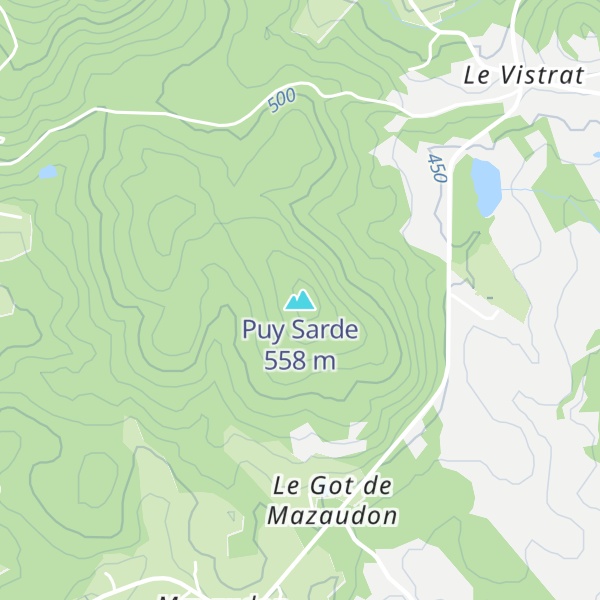 Map of Puy Sarde