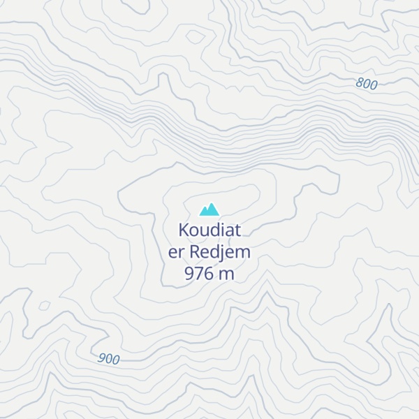 Map of Koudiat er Redjem