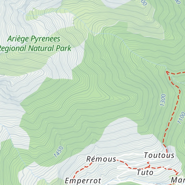 Map of Refuge Forestier de Gaffouil - vicdessos
