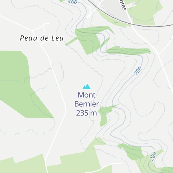 Map of Mont Bernier