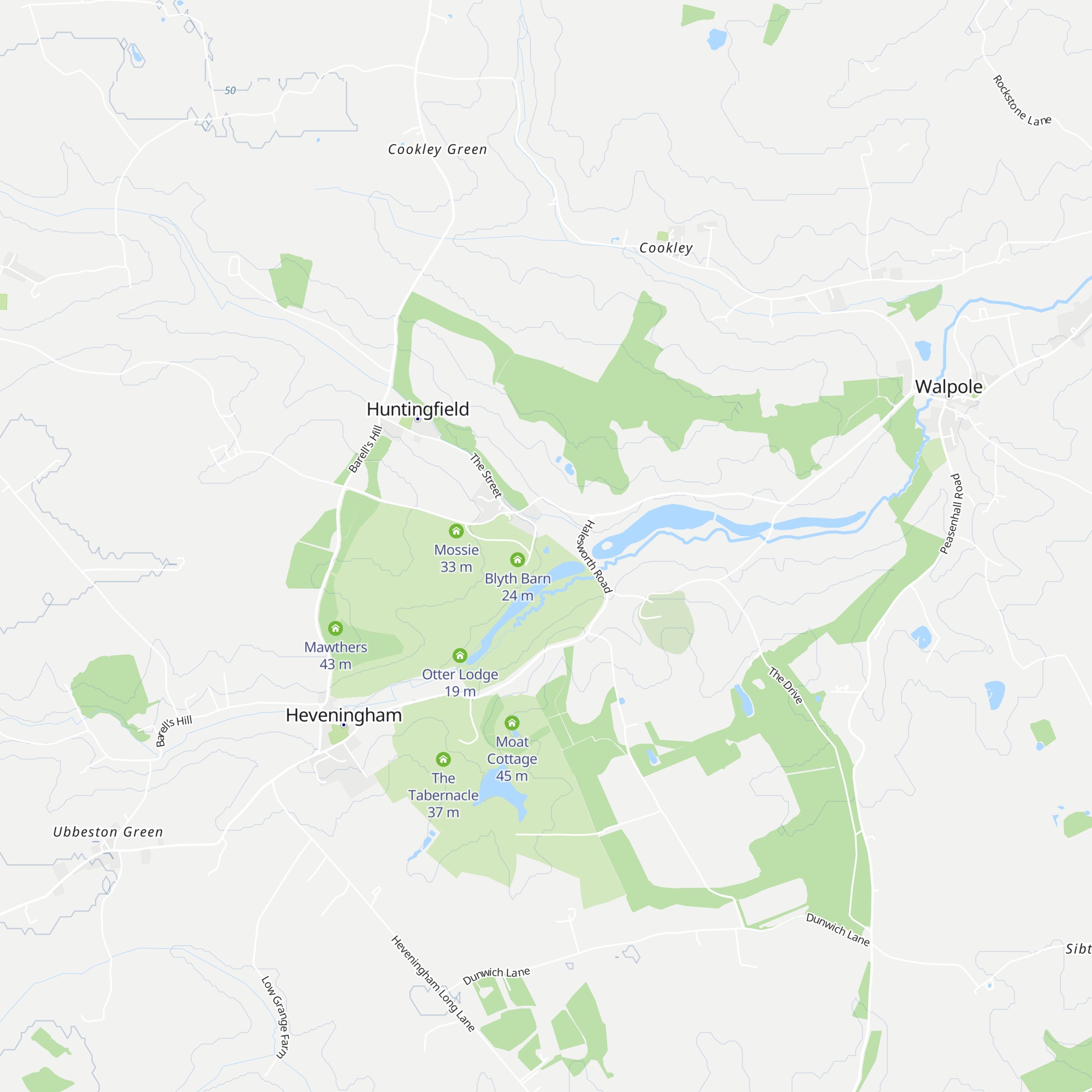 Owl Cottage map
