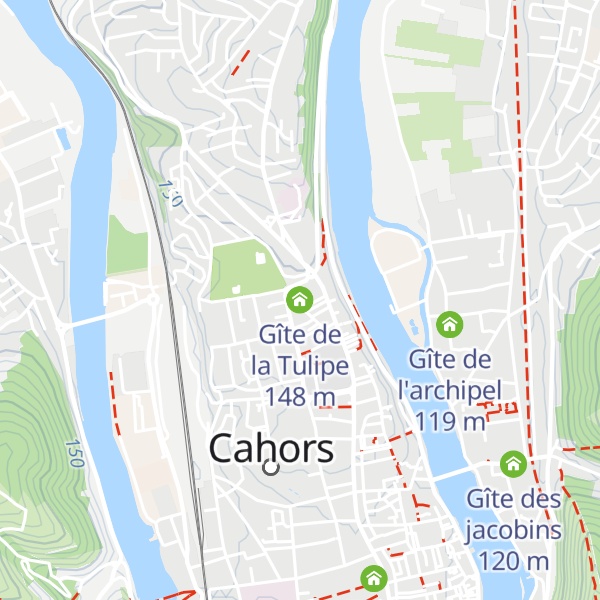 Map of Gîte de la Tulipe