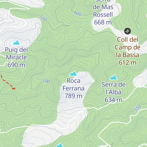 Map of Roca Ferrana