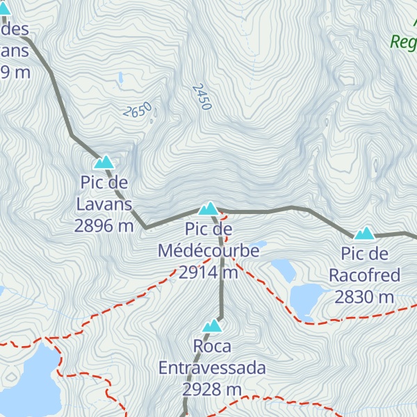 Map of Pic de Médécourbe